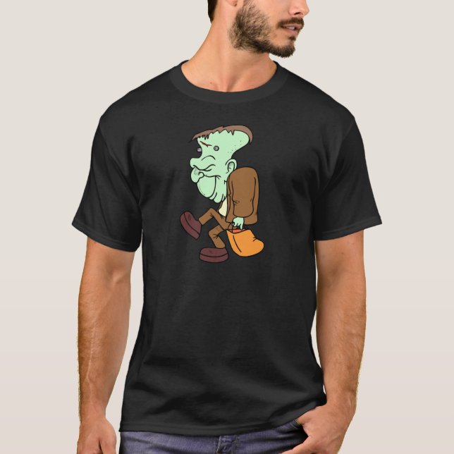 Halloween fester Frankenstein T-shirt (Framsida)