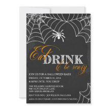 Halloween festinbjudan - dräktparty