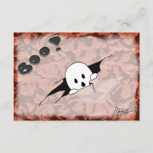 Halloween festinbjudan - gullig spöke inbjudningar