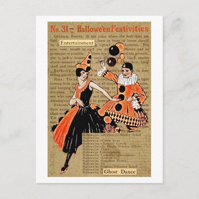 Halloween-festivaler Vykort (Framsida)