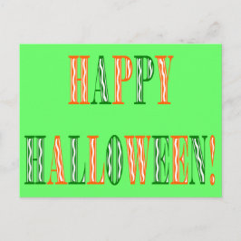 Halloween-festivaltext Vykort