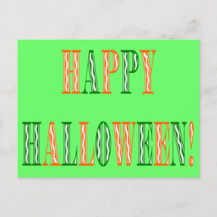 Halloween-festivaltext Vykort