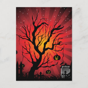 Halloween festkort helg vykort