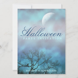 Halloween-festliga inbjudningar med stämningsfull