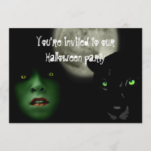 Halloween festmeddelande inbjudningar