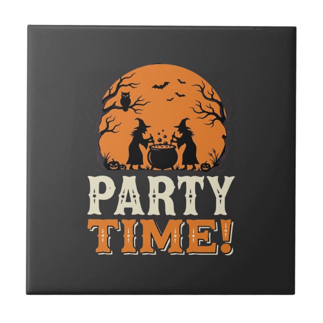 Halloween Festtid Häxcauldron Design_1 Kakelplatta (Framsidan)
