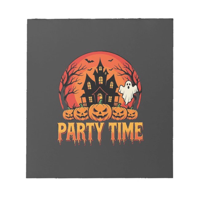 Halloween Festtid Spökpumpa Design_1 Anteckningsblock (Framsida)