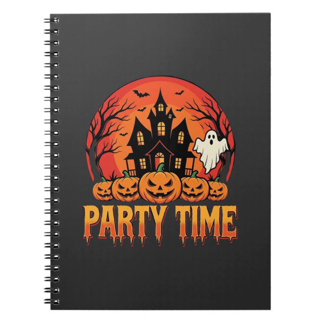 Halloween Festtid Spökpumpa Design_1 Anteckningsbok (Framsidan)