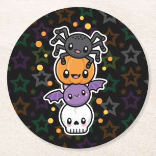Halloween festunderlägg underlägg papper rund