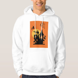 Halloween fick vit Basic-manar. Hoodie