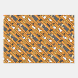 Halloween-figursättning Papprare uppsättning