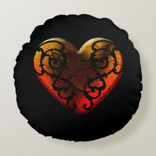 Halloween Filigree Goth Heart Dekorativ kudde
