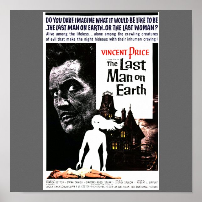 Halloween-filmen "The Last Man on Earth" Poster (Framsidan)