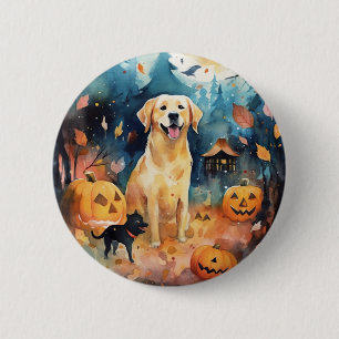 Halloween Finlands lappund med pumpor Knapp