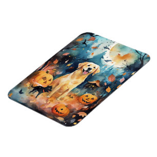 Halloween Finlands lappund med pumpor Magnet