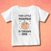 Halloween First Birthday Retro Pumpkin