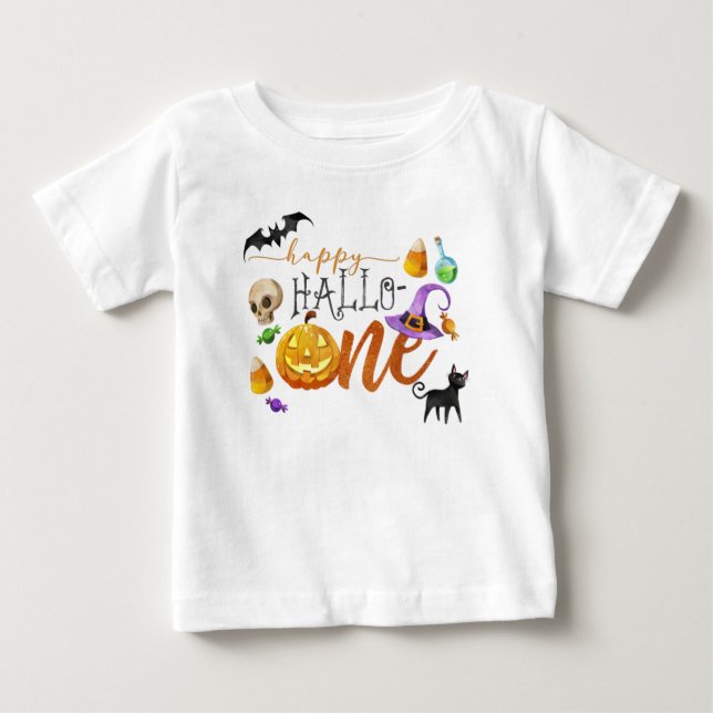 Halloween First Birthday Shirt T (Framsida)