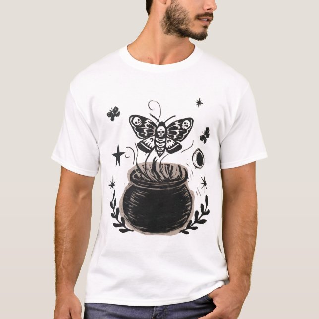 Halloween fjäril t shirt (Framsida)