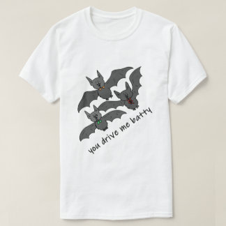 Halloween Fladdermöss Du Driver Mig Galen Hallowee T Shirt