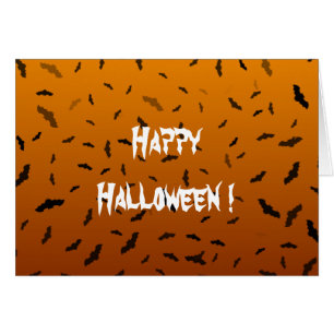 Halloween-Fladdermöss hälsningskort