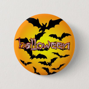 Halloween fladdermöss knäppas knapp