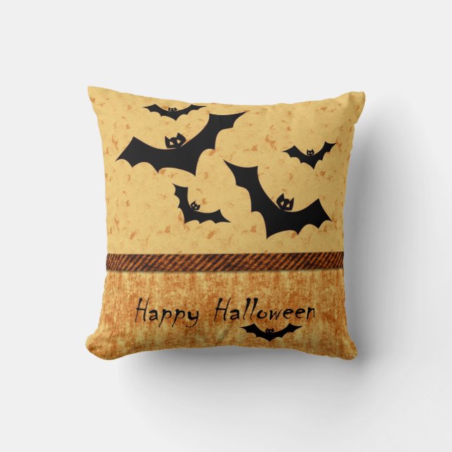 Halloween fladdermöss kudde (Framsida)