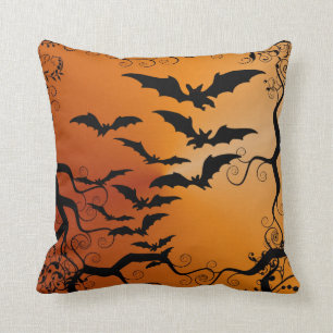 Halloween fladdermöss kudde