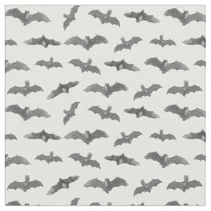 Halloween-Fladdermöss Mönster Antique Illustrate Tyg