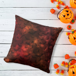 Halloween Fladdermöss Mönster Kudde