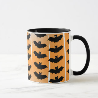 Halloween Fladdermöss Mönster Mugg