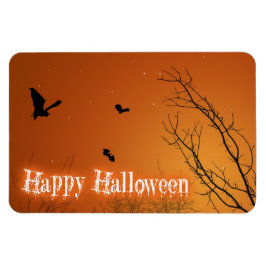 Halloween-Fladdermöss och Träd Magnet