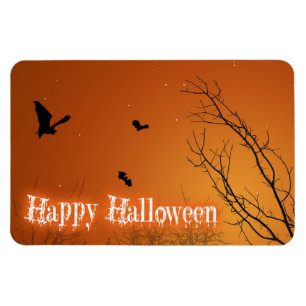 Halloween-Fladdermöss och Träd Magnet