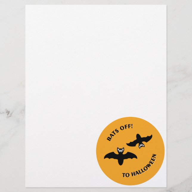 Halloween-Fladdermöss, Orange (Framsida)