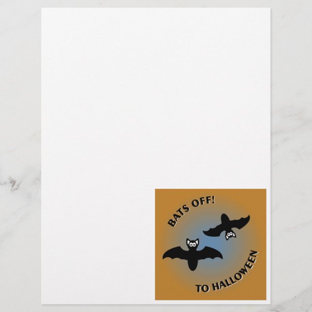 Halloween Fladdermöss Orange Blue (Framsida)