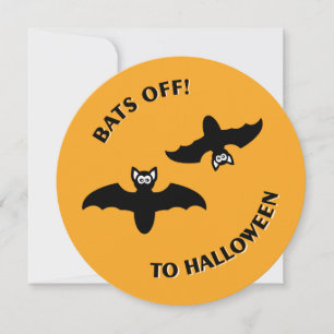 Halloween-Fladdermöss, Orange Inbjudningar