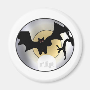Halloween-Fladdermöss RIP Magnet