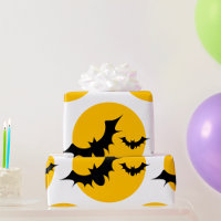 Halloween Fladdermöss Silhuett Fullmåne