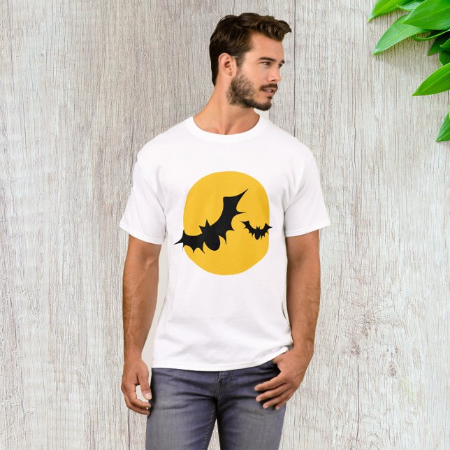 Halloween Fladdermöss Silhuett Fullmåne T Shirt (Skapare uppladdad)