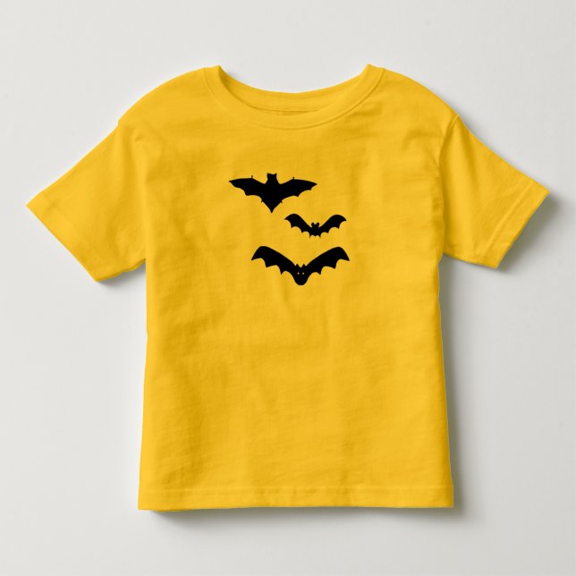 Halloween-Fladdermöss T Shirt (Framsida)