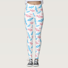 Halloween Fladdermöss Trans Pride Färger Leggings