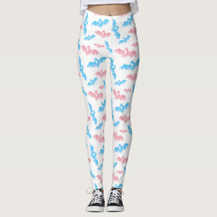 Halloween Fladdermöss Trans Pride Färger Leggings
