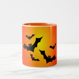 Halloween fladdermöss Två-Tonad mugg