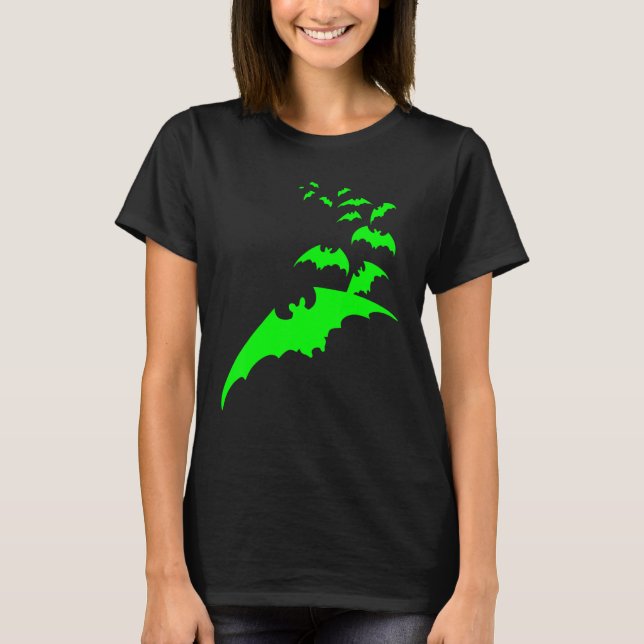 HALLOWEEN FLADDERMÖSS VAMPIRE FLADDERMUS COSTUME D T SHIRT (Framsida)
