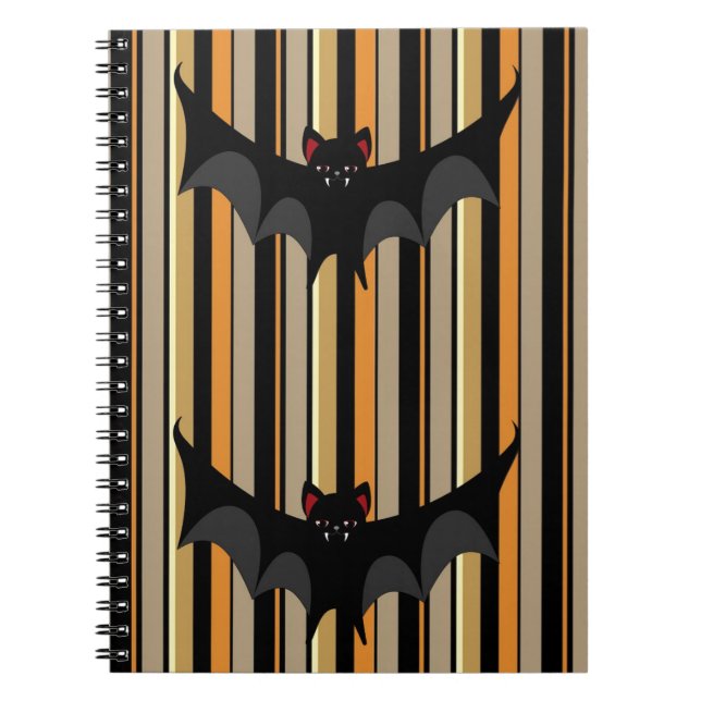 Halloween Fladdermus Anteckningsbok (Framsidan)