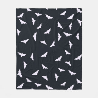 Halloween Fladdermus Black Fleece Blanket