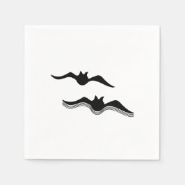 Halloween Fladdermus, Black Pappersservett