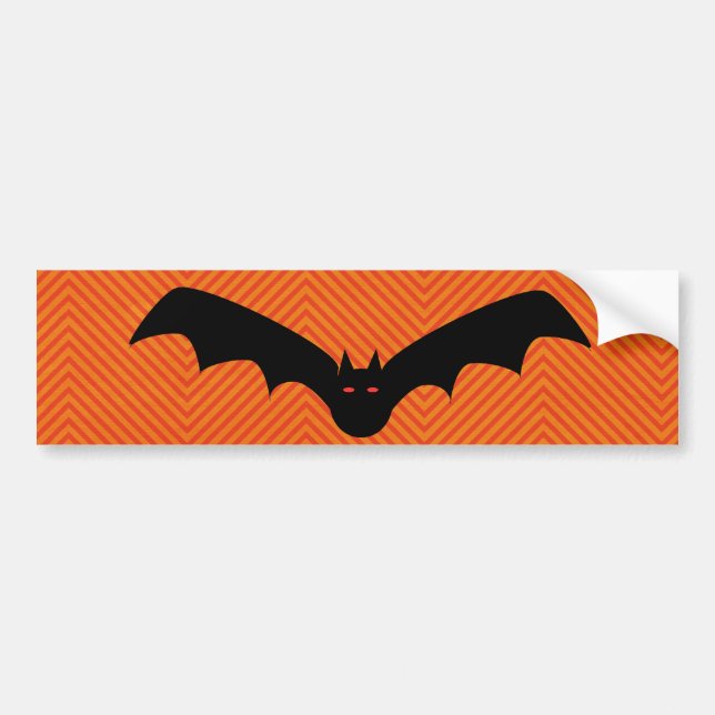 Halloween Fladdermus Bumper Sticker Bildekal (Framsidan)