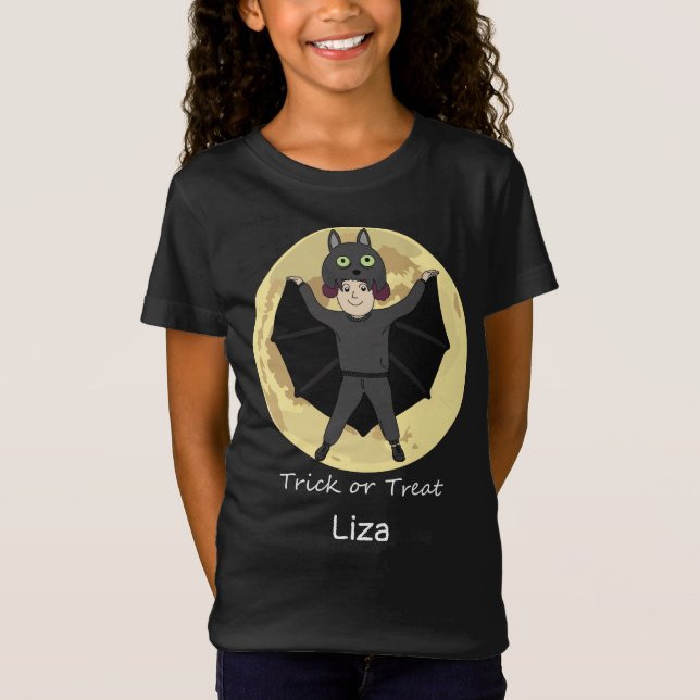 Halloween Fladdermus Costume T-Shirt (Framsida)