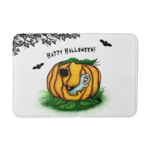 Halloween, Fladdermus, Ghost och Spider Badrumsmatta