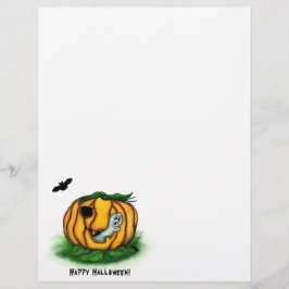 Halloween, Fladdermus, Ghost och Spider Brevhuvud
